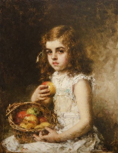 Portrait of a Young Girl by Alexei Harlamov